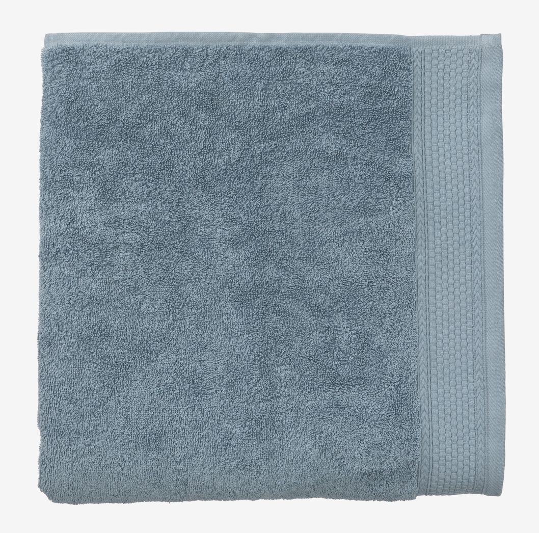 handdoek - 60 x 110 cm - hotel extra zwaar - ijsblauw - 5220048 - HEMA
