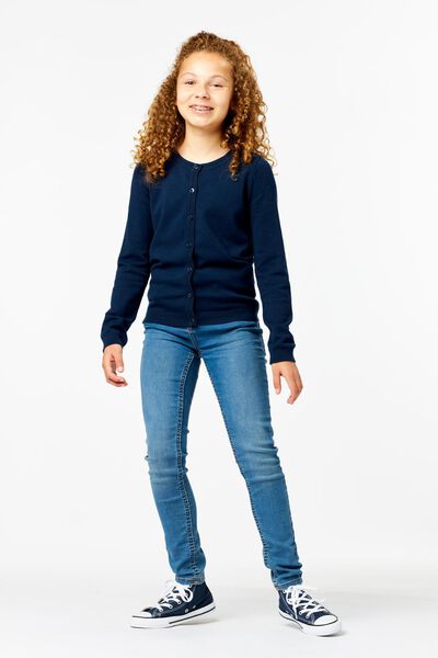 kinder jeans skinny fit middenblauw middenblauw - 1000013529 - HEMA