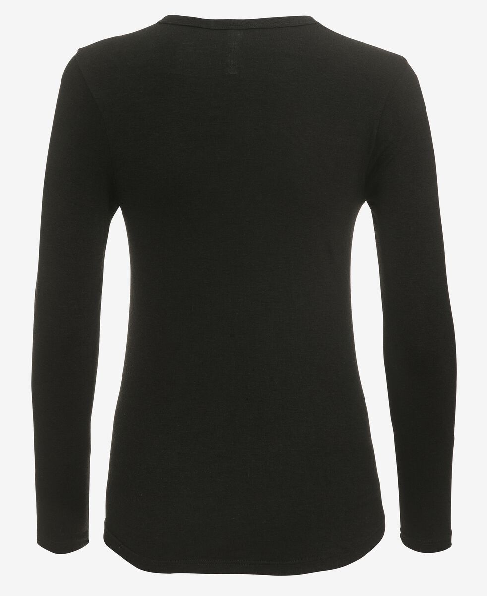 dames thermo t-shirt zwart S - 19669826 - HEMA