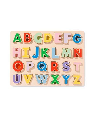 inlegpuzzel letters hout 22x29.4 - 15180069 - HEMA