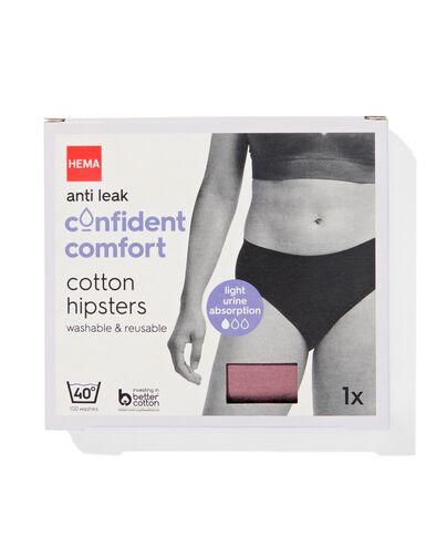 incontinentiehipster katoen voor licht urineverlies oudroze XL - 19650695 - HEMA