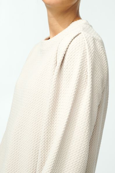 dames sweater Cherry zand S - 36280666 - HEMA