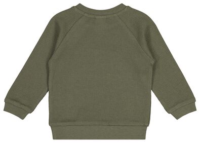 babysweater wafel groen - 1000022315 - HEMA