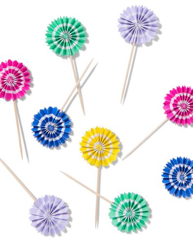 cocktailprikkers waaiers - 15 stuks  - 14250172 - HEMA
