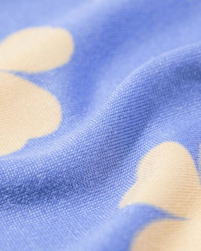 damespyjama micro klavertjes blauw blauw - 23410415BLUE - HEMA