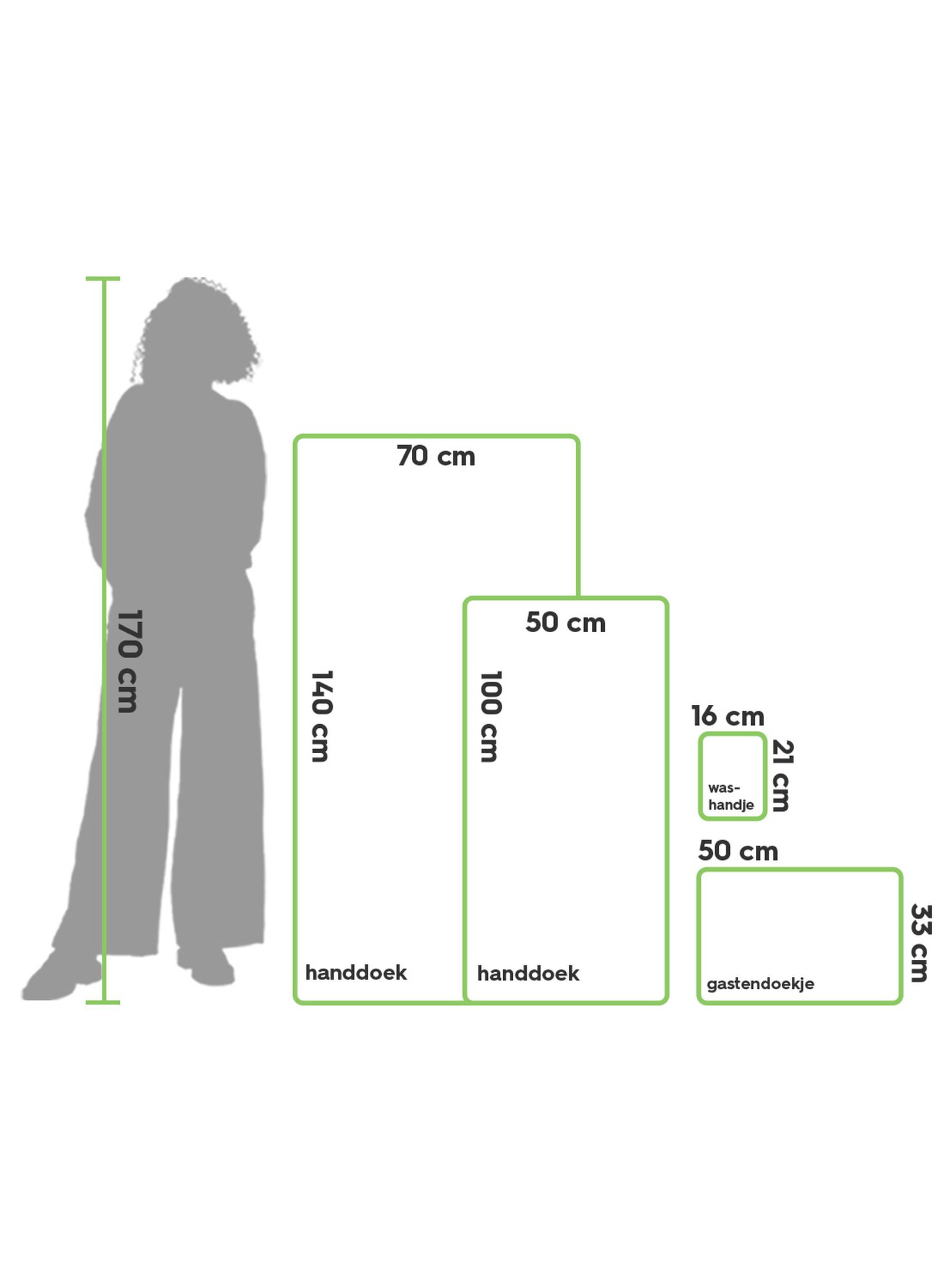 handdoek 2e kans recycled katoen ecru ecru - 2000000084 - HEMA