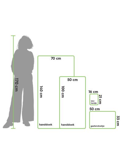 handdoek 2e kans recycled katoen ecru ecru - 2000000084 - HEMA