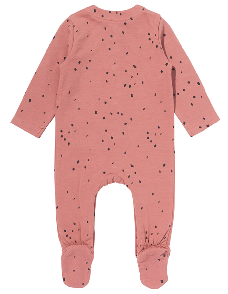 newborn jumpsuit met bamboe roze roze - 1000028744 - HEMA