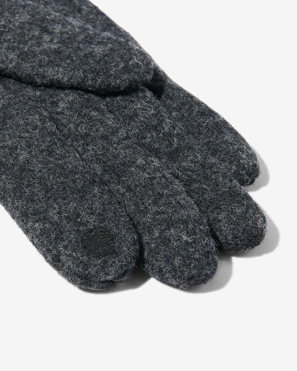 dameshandschoenen wol touchscreen zwart - 1000020748 - HEMA