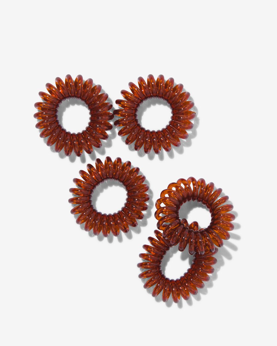 Encommium werkzaamheid passend spiraal elastiekjes - 5 stuks - HEMA