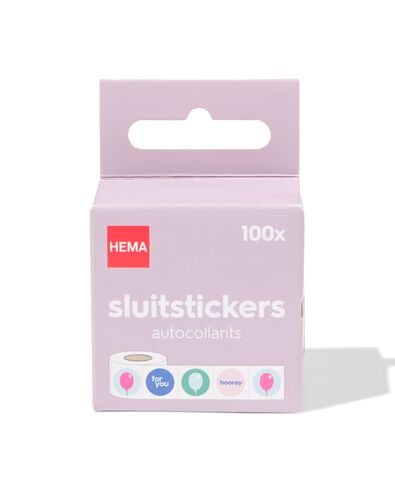 sluitstickers feest - 100 stuks - 14793283 - HEMA