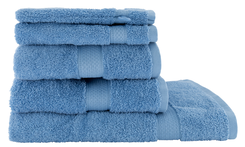 handdoeken - zware kwaliteit middenblauw middenblauw - 1000031597 - HEMA
