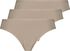 damesslips - 3 stuks beige M - 19612842 - HEMA