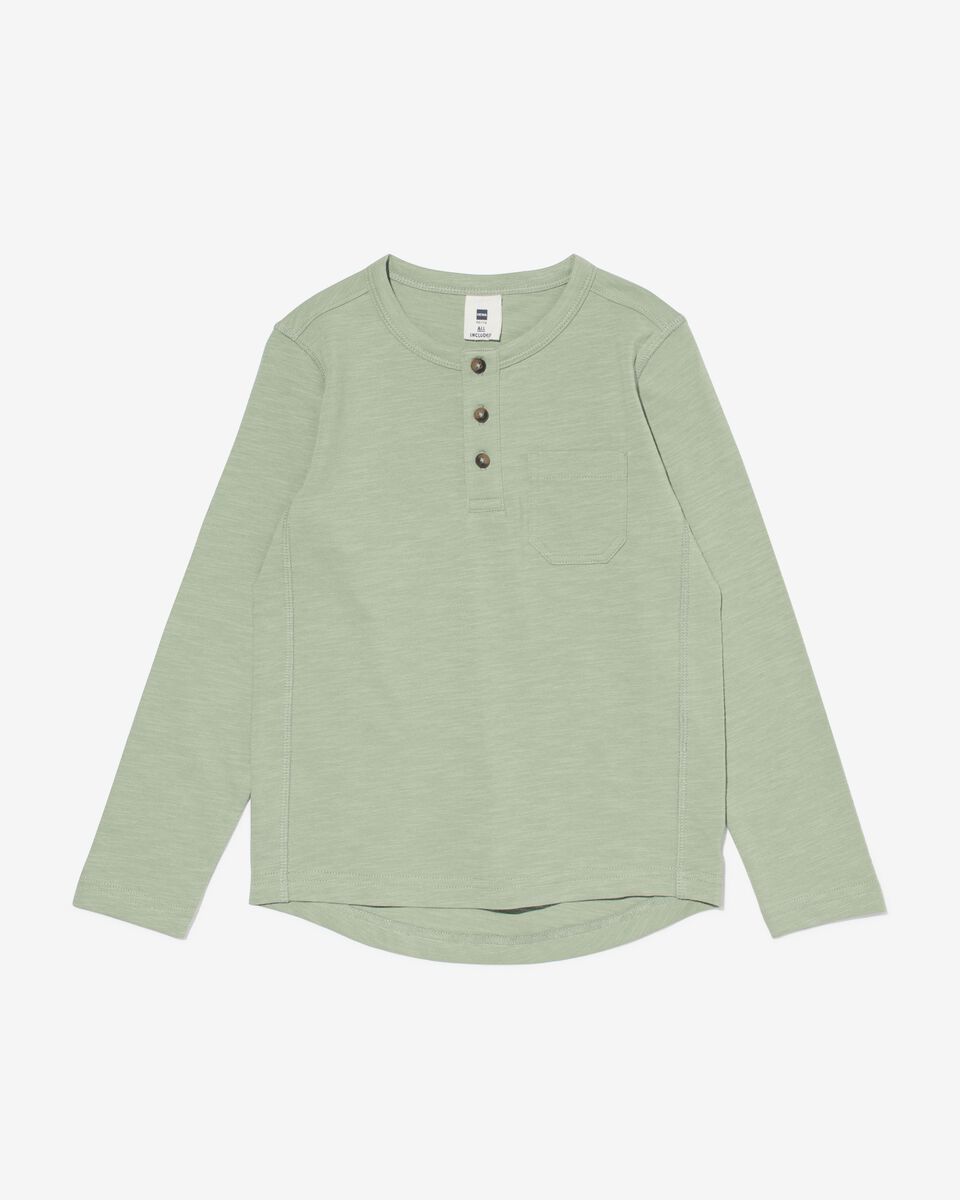 kinder shirt groen - 1000032192 - HEMA