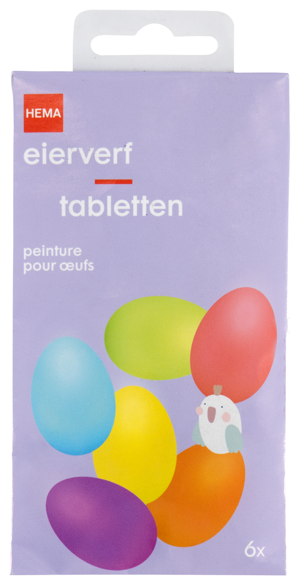 eierverf tabletten - 6 stuks - 25850042 - HEMA