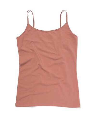 dameshemd katoen spaghettibandjes lichtbruin lichtbruin - 19690554LIGHTBROWN - HEMA