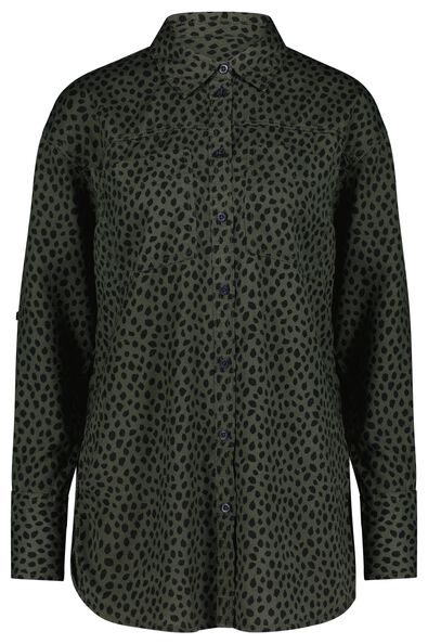 dames blouse Ilana groen - 1000029255 - HEMA
