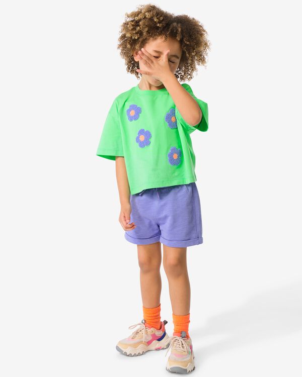 kinder sweatshort paars paars - 30856743PURPLE - HEMA