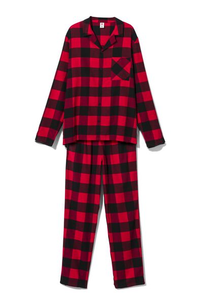 pyjama voor volwassenen flanel War Child rood rood - 1000029531 - HEMA