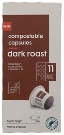 koffiecups dark roast - 10 stuks - 17180020 - HEMA