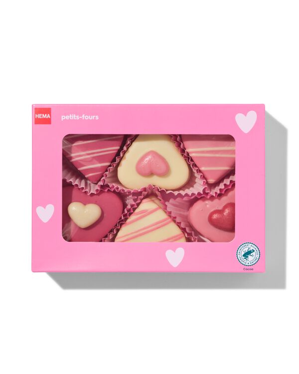 petit fours harten - 6 stuks - 24162201 - HEMA
