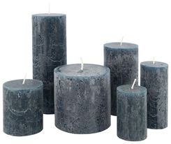 rustieke kaarsen donkergroen donkergroen - 1000015401 - HEMA