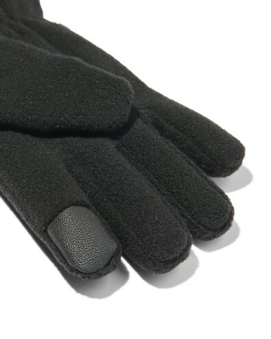 kinderhandschoenen met touchscreen zwart 122/128 - 16720232 - HEMA