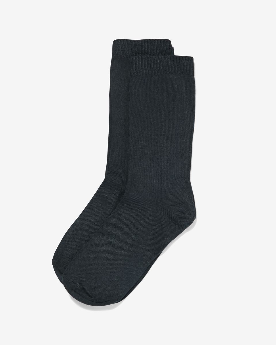 dames sokken met modal - 2 paar zwart 39/42 - 4250517 - HEMA
