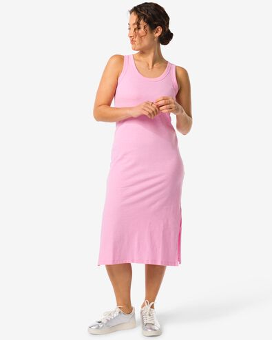 damessingletjurk Nadia roze - 36357670PINK - HEMA