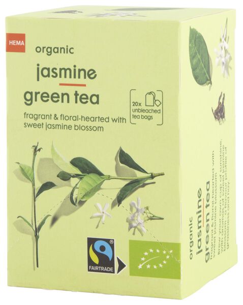 thee bio jasmijn groene thee 20 stuks - 17190003 - HEMA