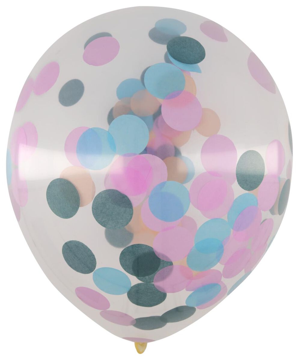 confetti ballonnen 30cm - 6 stuks - 14200601 - HEMA