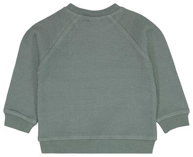 babysweater wafel groen - 1000025128 - HEMA
