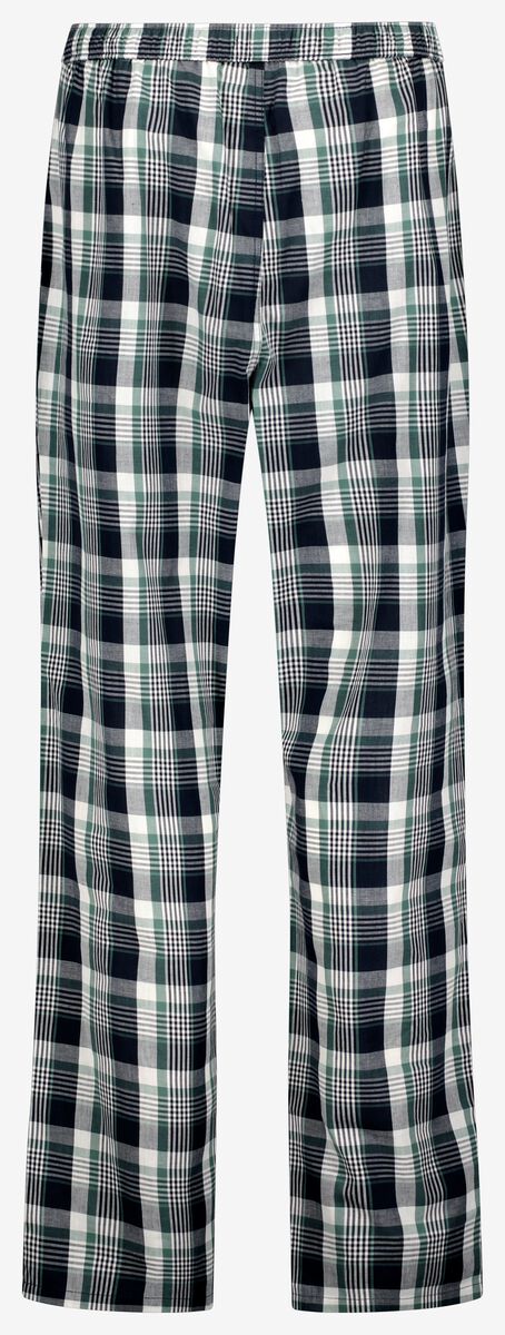 Aanbod Verbeteren Richtlijnen heren pyjamabroek poplin ruiten groen - HEMA