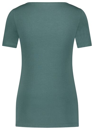 dames basis t-shirt groen M - 36341182 - HEMA