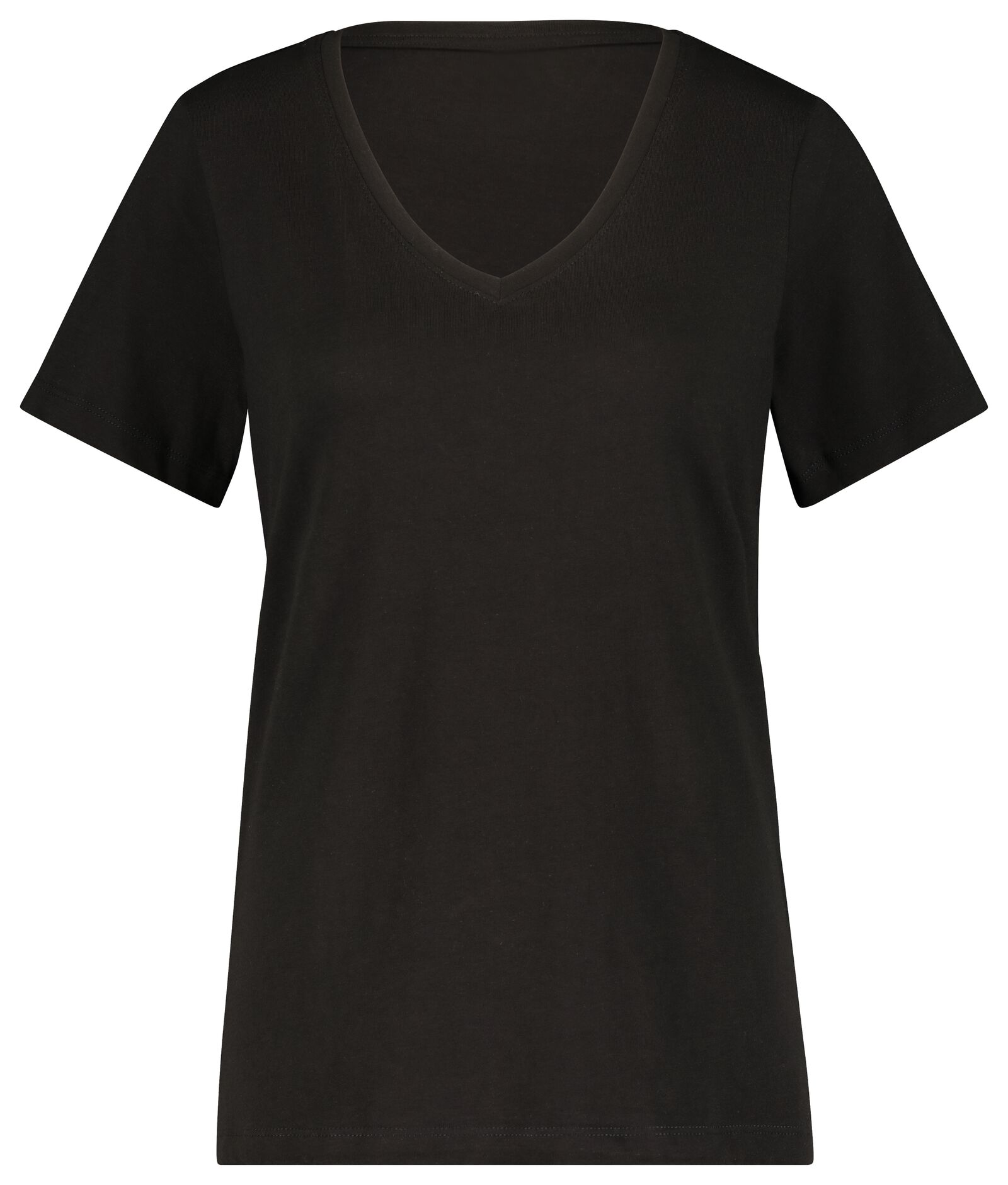 dames t-shirt met bamboe zwart S - 36321381 - HEMA