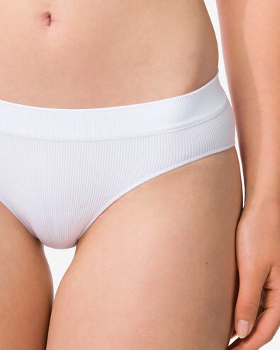 dameshipster naadloos rib wit wit - 21910841WHITE - HEMA