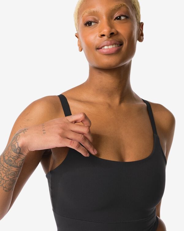 niet voorgevormde top zonder beugel - ultimate comfort zwart zwart - 21830320BLACK - HEMA