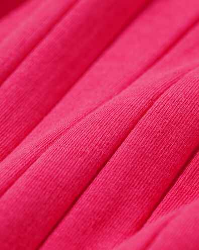 kinder t-shirt met ribbels roze roze - 30832006PINK - HEMA