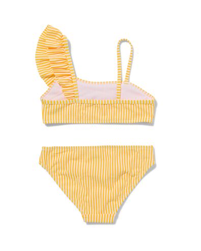 kinder bikini asymmetrisch geel 122/128 - 22262734 - HEMA