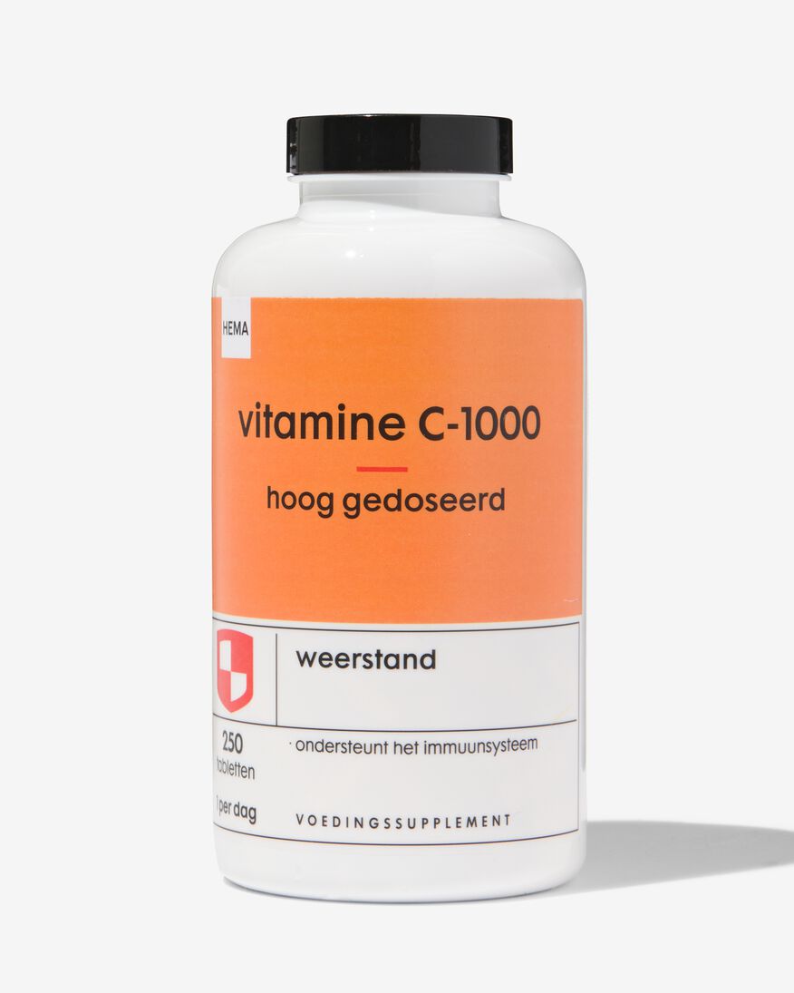 vitamine C-1000 hoog gedoseerd - 250 stuks - 11404006 - HEMA