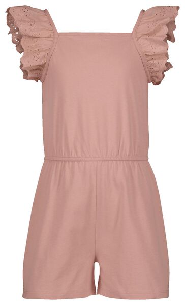 kinder jumpsuit met ruffles roze roze - 1000027928 - HEMA