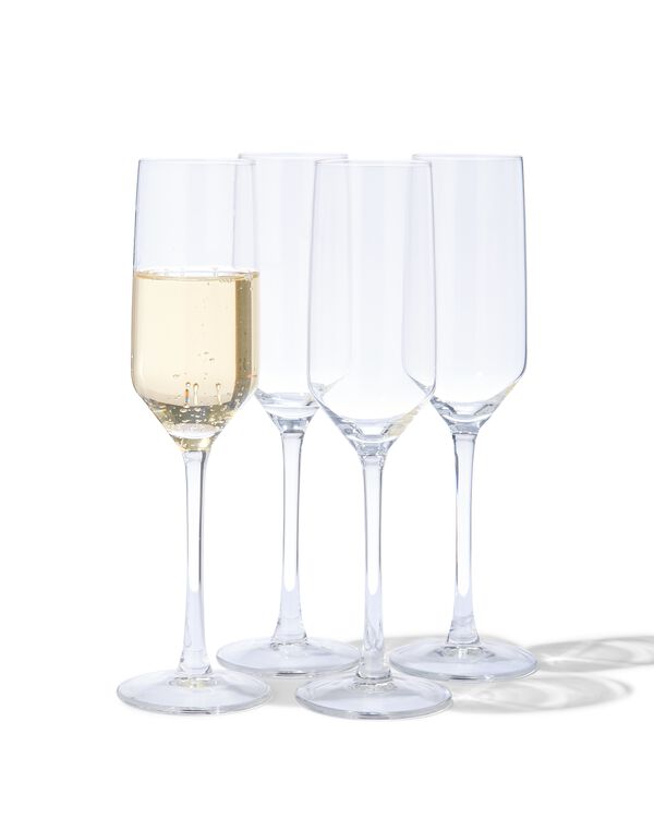 champagneglazen 230ml - 4 stuks - 9401013 - HEMA