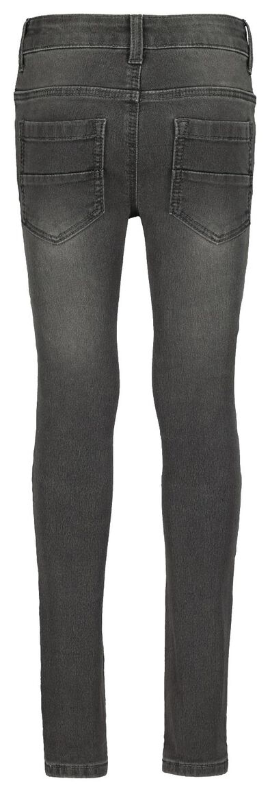 kinder jeans skinny fit donkergrijs - 1000021472 - HEMA