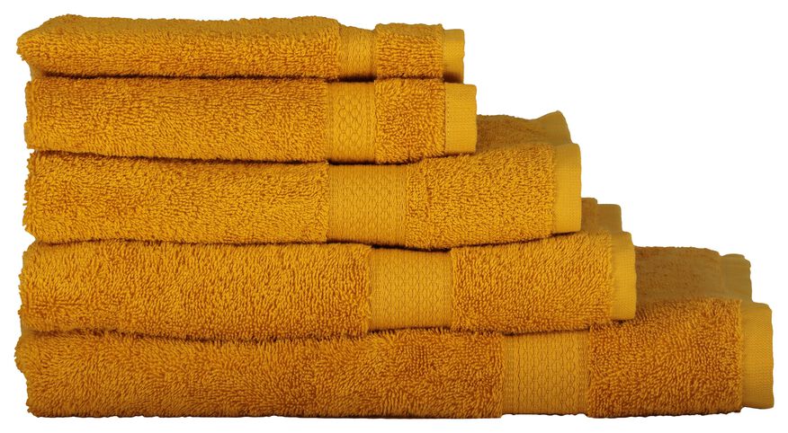 Mompelen Onderzoek het Troosteloos handdoeken - zware kwaliteit okergeel - HEMA
