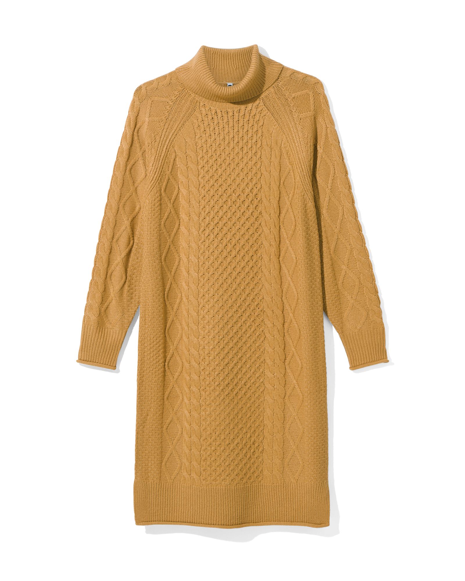 dames jurk Zelda gebreid camel S - 36232741 - HEMA