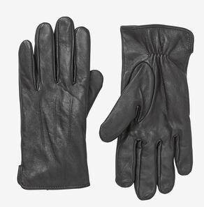 Momentum Achteruit Geduld heren handschoenen met touchscreen leer zwart - HEMA