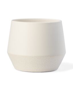 Aardewerk Bloempot Ø12x13 Wit (wit)