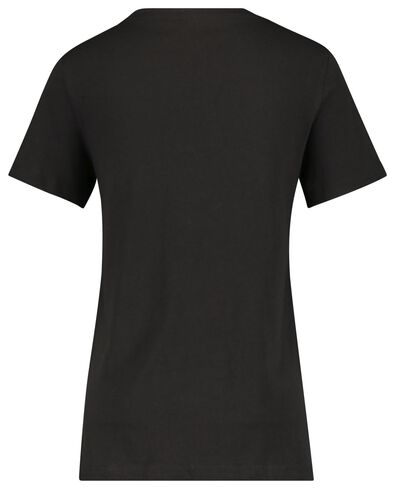 dames t-shirt met bamboe zwart - 1000020083 - HEMA