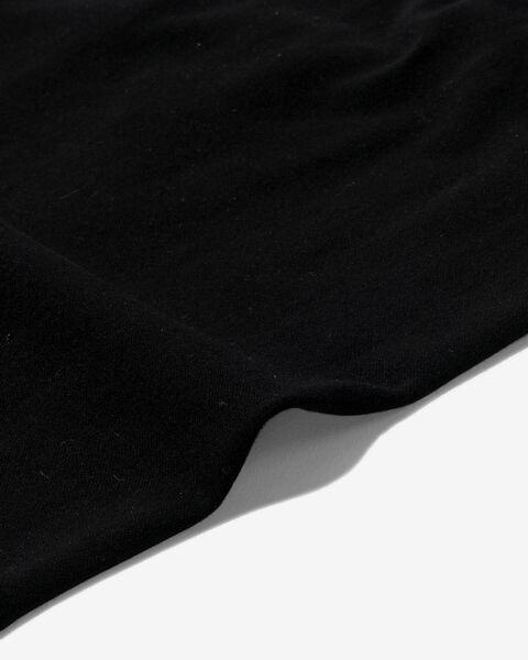 licht corrigerend hemd bamboe zwart S - 21570111 - HEMA