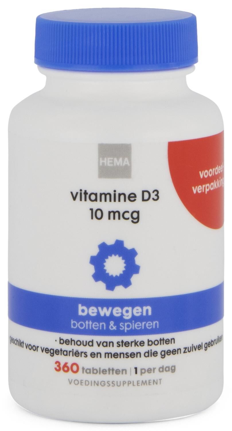 Prijs Aanval Zegenen HEMA Vitamine D3 10 Mcg - 360 Stuks
